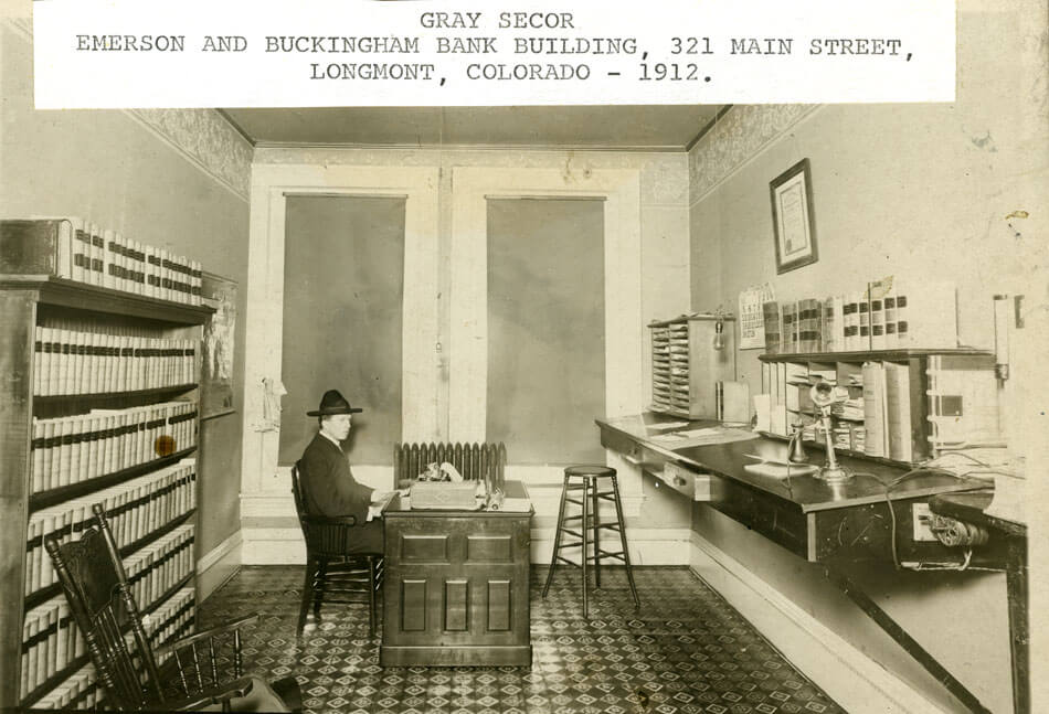 Gray Secor at 321 Main Street, c. 1912